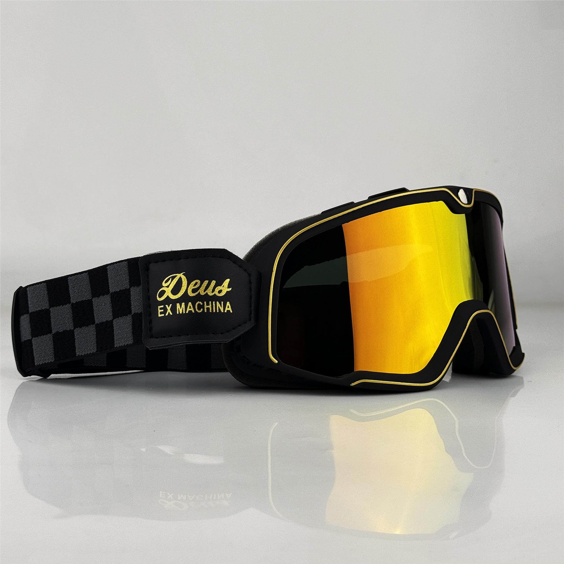 Retro Goggles Riding Glasses Outdoor Commuting UV Protective Windproof Sand Goggles Retro Goggles
