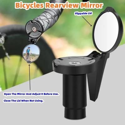 1 PairBicycle Rückansicht Konvexen Spiegel Lenker Drop Bar Montieren Acryl Objektiv Zurück Anblick Reflektor Licht Gewicht