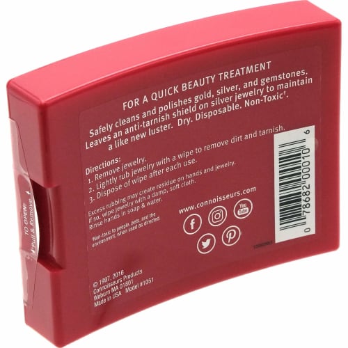 Connoisseurs Jewelry DRY Disposable Wipes 25's ()