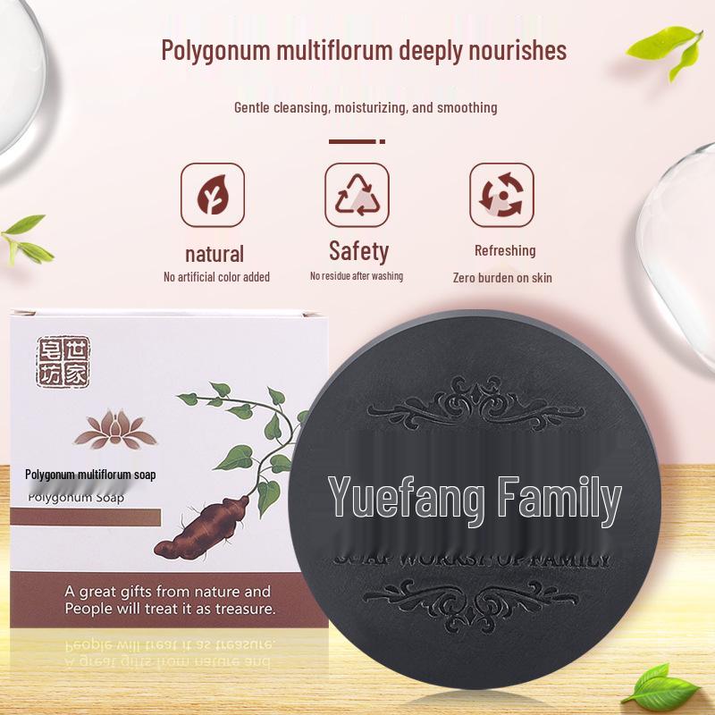 Polygonum Multiflorum Shampoo Soap: Nourishing Plant Extract for Smooth, Oil-Controlled Hair