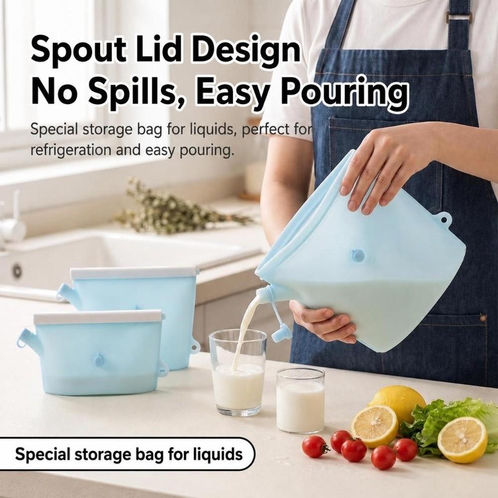 Reusable Food Preservation Bag Moisture-proof Food Packaging Bag  for Kitchen