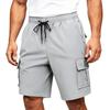 Pantaloncini Cargo Casual da Uomo con Coulisse in Vita e Tasche Multiple Vestibilità Rilassata Leggeri da Cinque Pollici per Attività all'Aperto