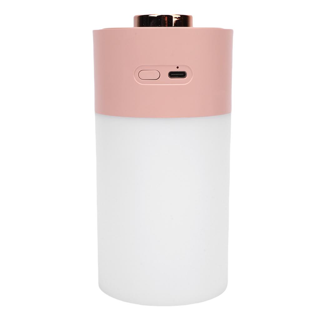 Colorful Humidifier 300ml Large Capacity Quiet Cool Mist Small Desk Humidifier for Travel Car  