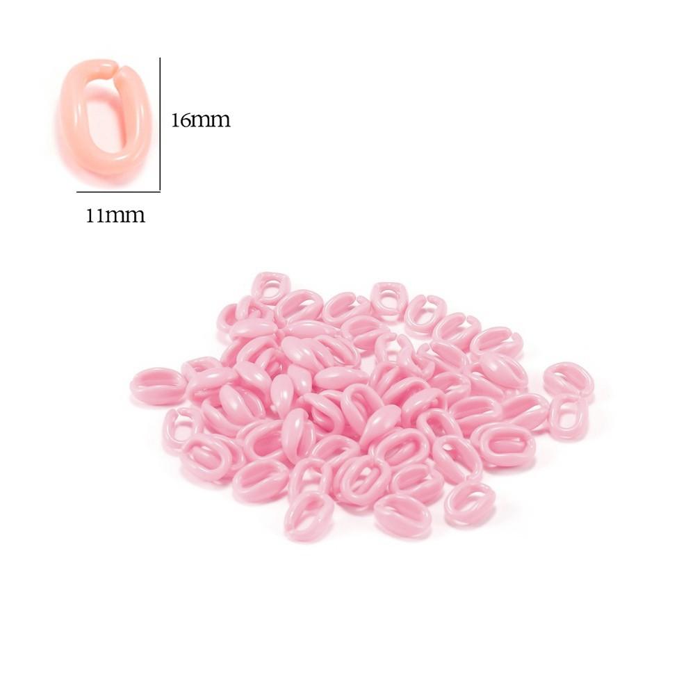 50 sztuk/partia 16*11mm kolorowe akrylowe ogniwo łańcucha naszyjnik dla naszyjnik DIY bransoletka Making plastikowe ogniwa łańcuszka tworzenia biżuterii