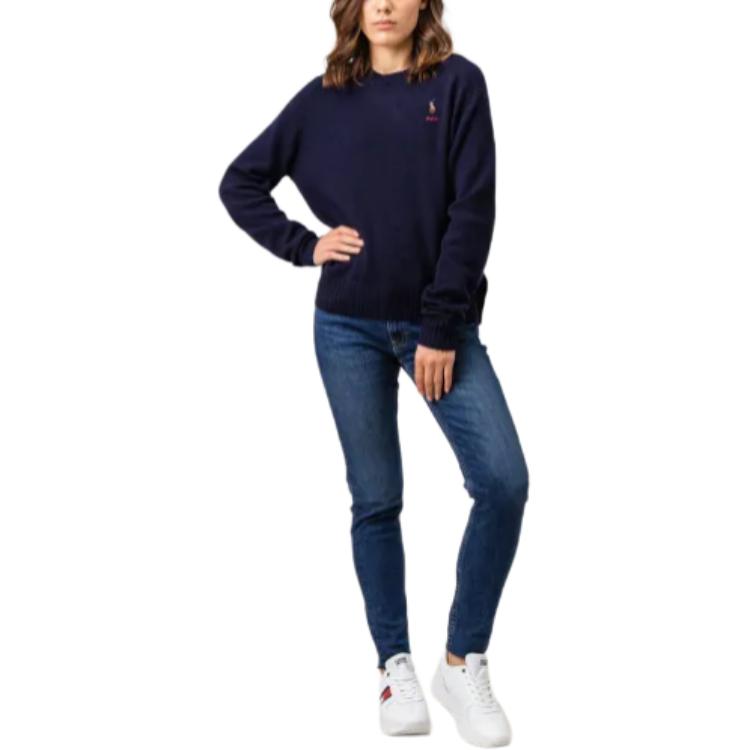 Polo Ralph Lauren FW25 Logo Pattern Pullover Wool Sweater Standard Fit Women Sweater 211752403-007