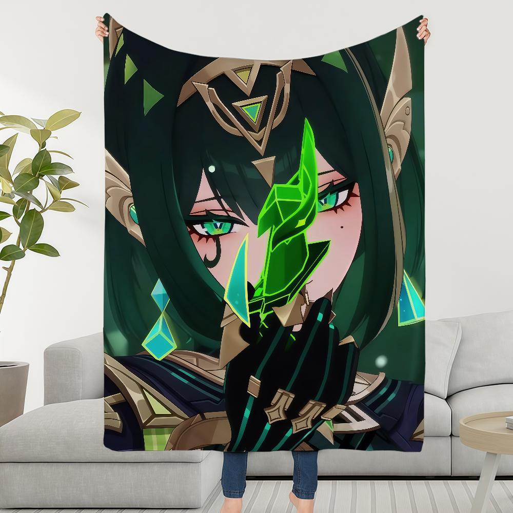 Genshin Impact Nefer Blanket Throw Super Cosy Plush Living Room Sofa Couch Childish Birthday Gifts 75X95CM