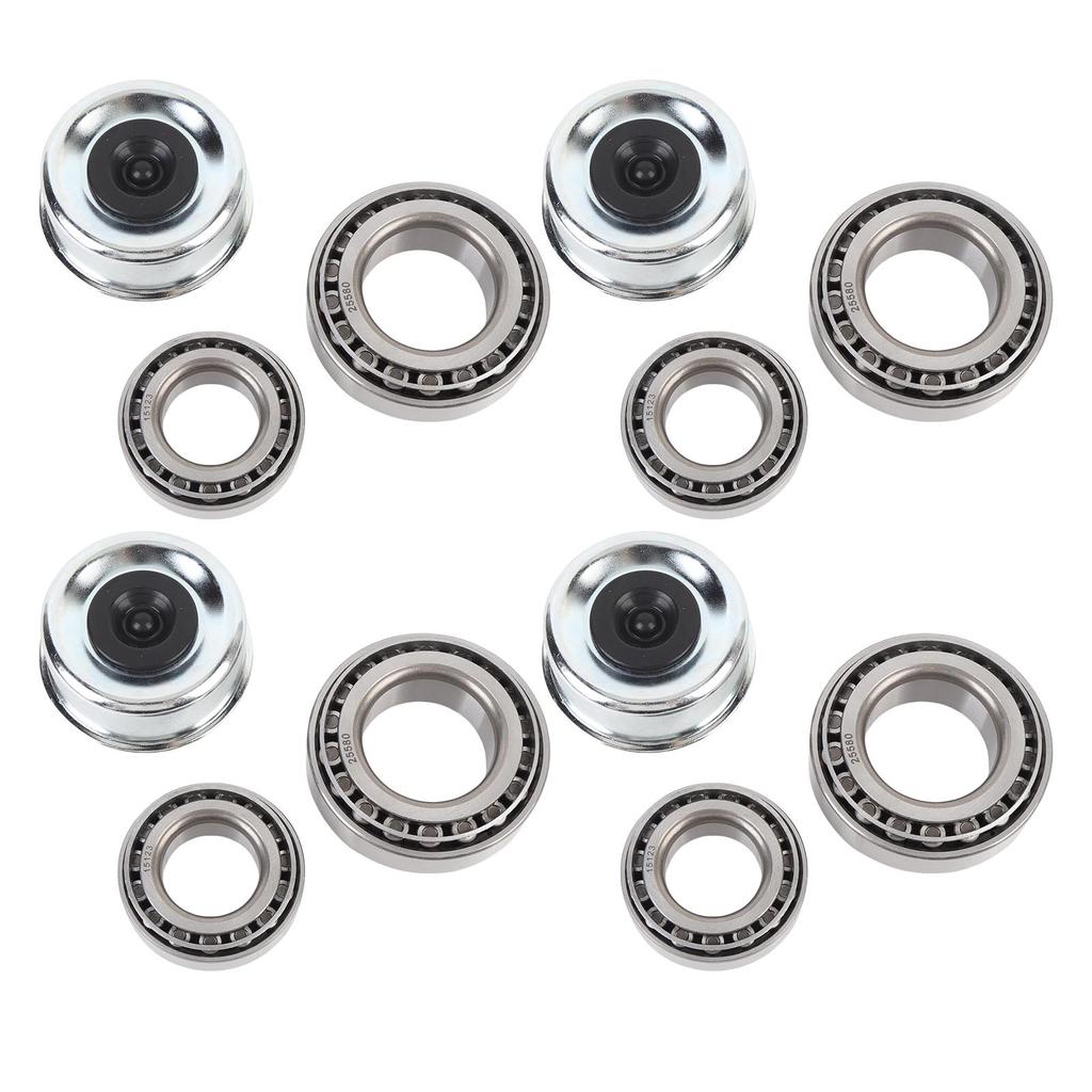 4 Set Trailer Wheel Hub Kit 25520 15123 245 Bearings 21333TB 10 10 22333TB 10 36 Seal Cotter Pin Fit 5200 6000lb Axles