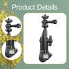 Motorcycle Action Camera Mount Bracket Degree Rotatable Secure Screw-lock Easy to Install