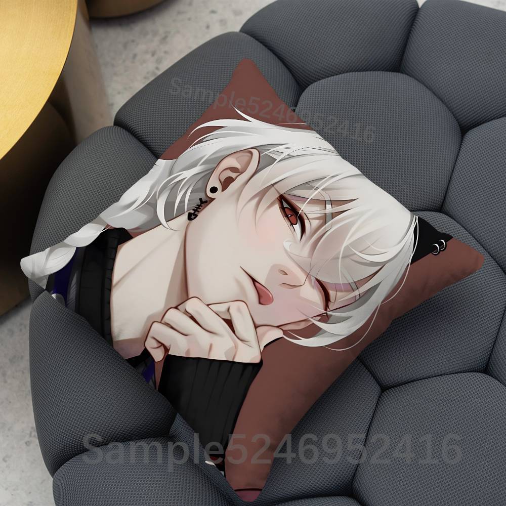 ADWD CCasper Grim A Date With Death Square Cushion Pillow Case Sofa BedroomLiving Room Backrest Multiple Size Washable Covers