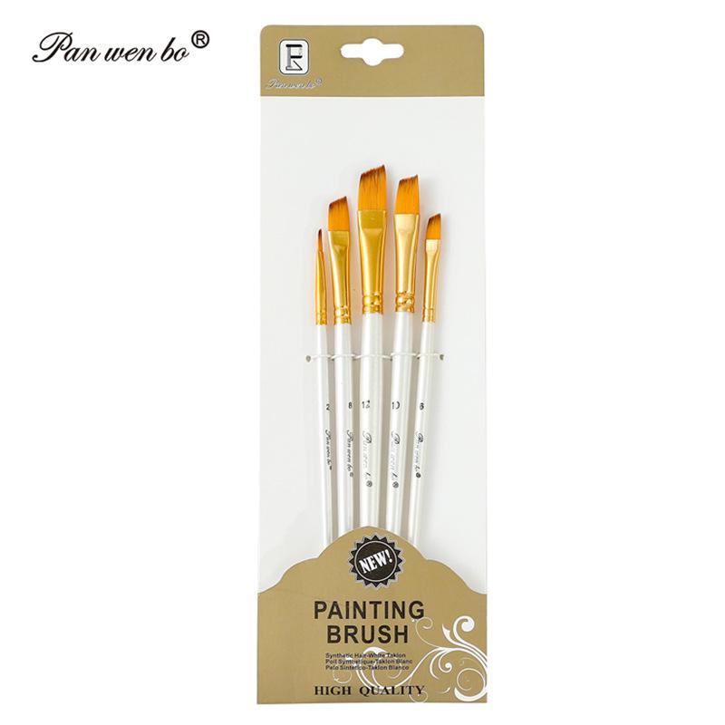 Set di 6 pennelli per pittura in nylon cross-border con gesso ad acqua e materiali artistici fai da te