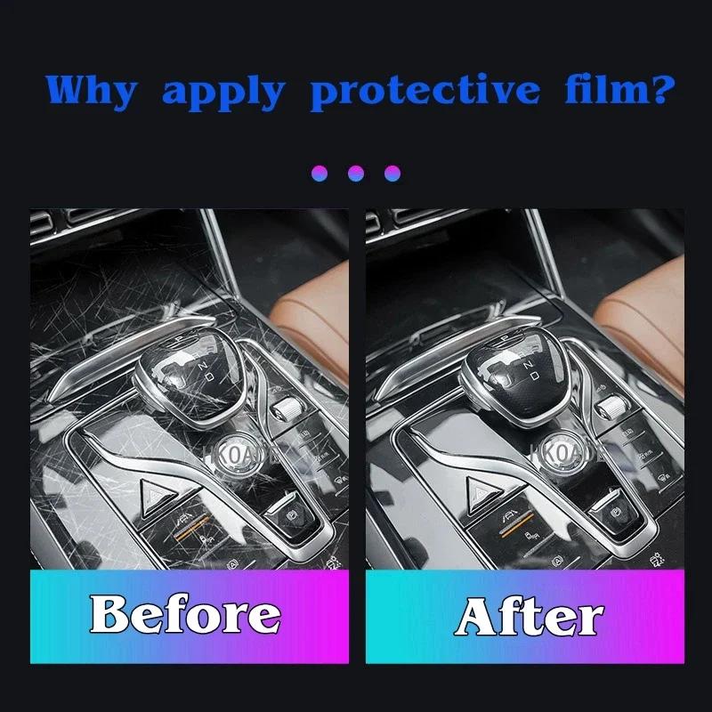 Car Interior Door Center Console Media Dashboard Navigation For Jeep Grand Cherokee 2021-2023 TPU Anti-scratch Protector Film AMR1