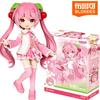 Hatsune Miku Sakura Miku Q version Miracle Edition Singer Action Figure Joint Mobility Assembly Toy Doll Gift