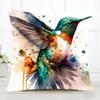 Art Bird Pillow Case Fashion Square Pillowcase Bedroom Sofa Room Ins Decoration Leisure