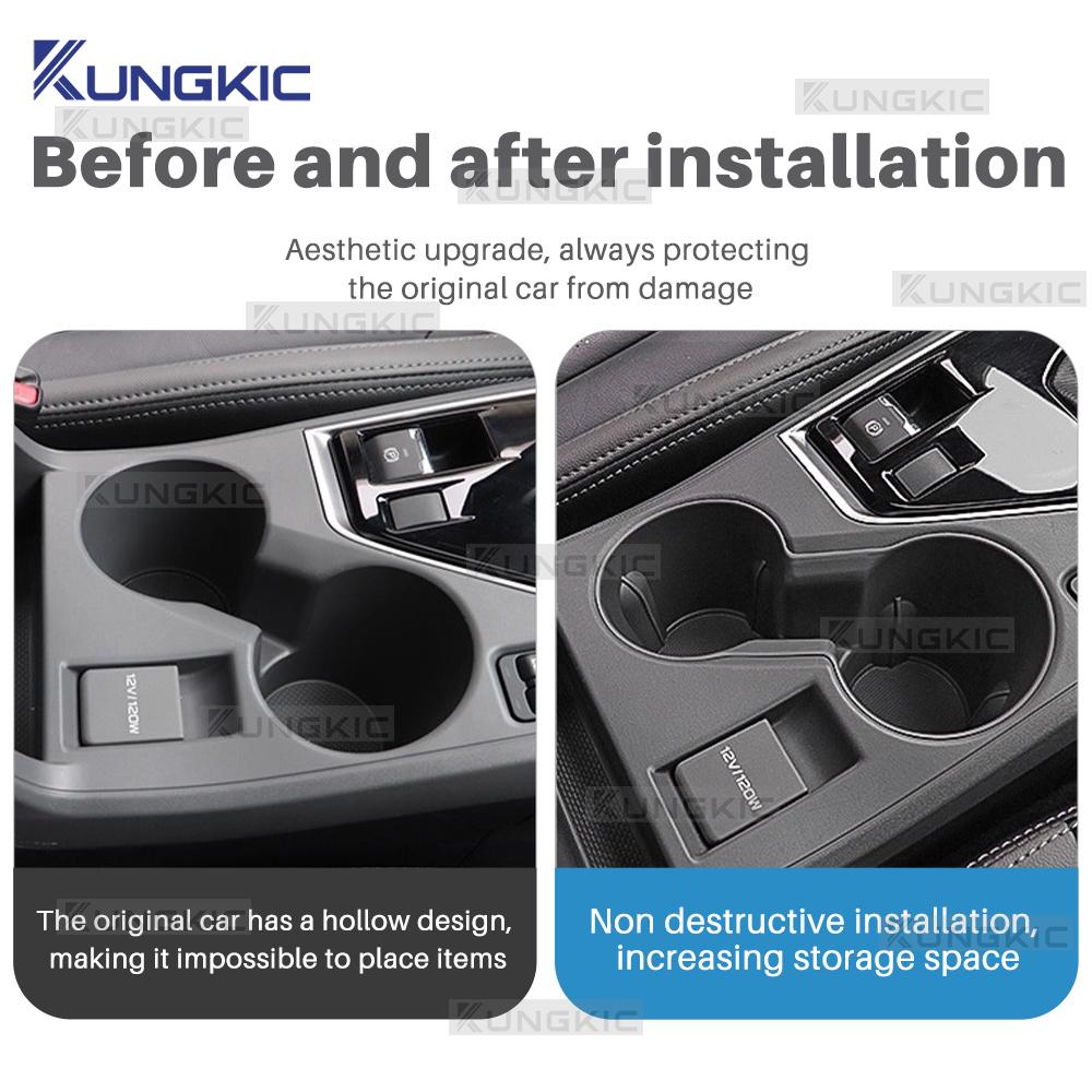 For Subaru Crosstrek Impreza 2025 2025 LHD Car Silicone Non-Slip Center Control Water Holder Storage Box Protect Accessories