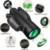12x50 Powerful Monocular Telescope Portable Long Range Binoculars Telescope Hunting Camping With Tripod Phone Clip