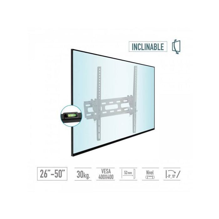 Support Universel Inclinable - TM ELECTRON - TMSLC129S - Écrans 26" À 50" - VESA 400x400 - Max 30 Kg