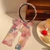 Adjustable Bow Ribbon Hairband Floral Print Hair Hoop Fashion Hair Bands  Boho Hair Accessory