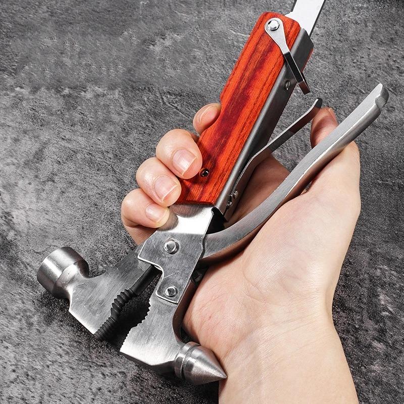 Camping Gear Multitool, Cool & Unique Birthday Gifts for Men,Survival Gear for Outdoor Hunting Hiking, Emergency Escape Tool