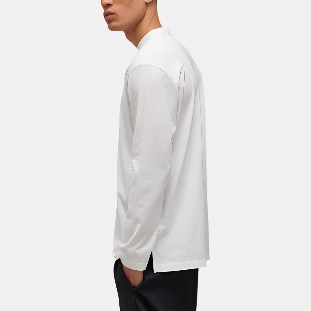 Y-3 Long Sleeve Crew Neck Loose Fit T-Shirt Unisex tops White JD9832