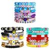 Handcrafted Soft Clay Letter Bracelets Set For Couples With Heart And Yin Yang Symbols For Travel Gifts