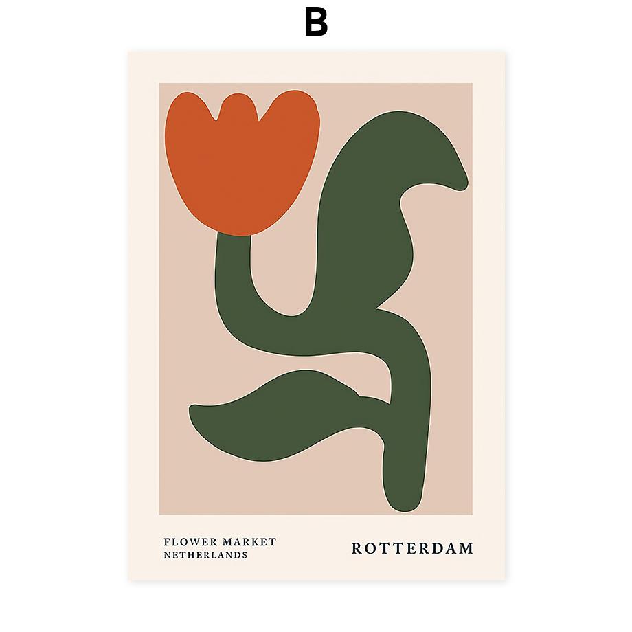 Flowers Wall Art Posters Gallery Abstract Prints Canvas Decorative Painting Wall Decoration Mural Pictures For Living Room Decor