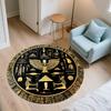 Ancient Egyptian Pattern  Round Area Rug,Carpet Rug for Living Room Bedroom Sofa Playroom Decor,Non-slip Floor Mat