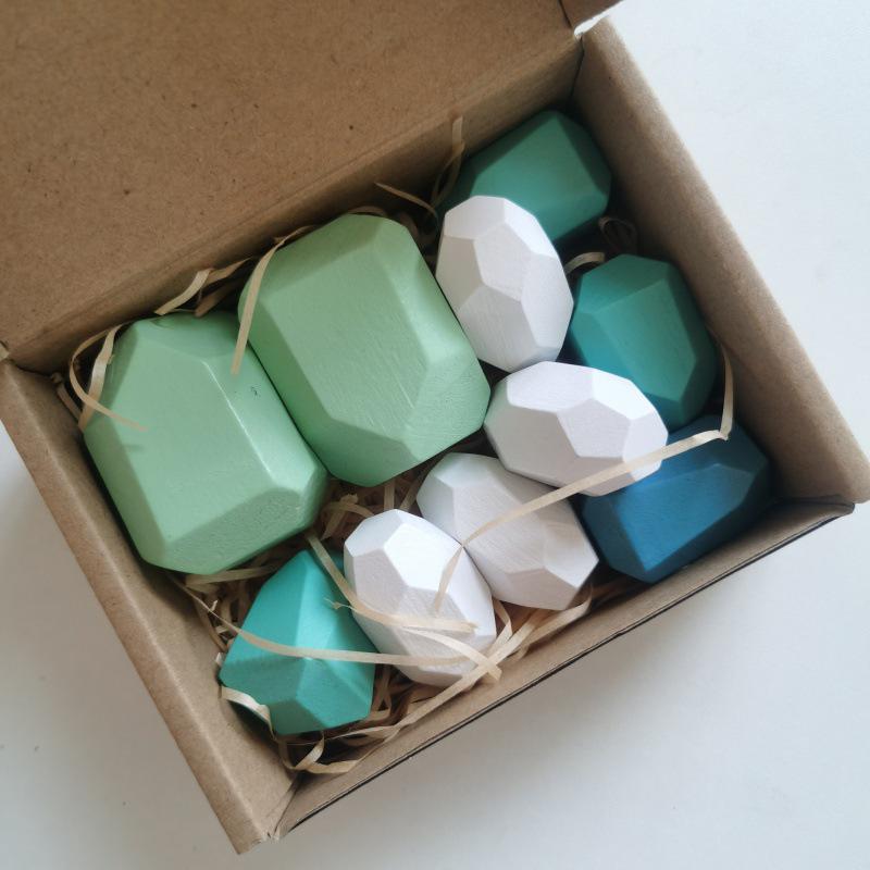 Montessori Stone Stacking Educational Puzzle Blocks for Girls – Early Learning Gift