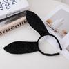 Velvet Fabric Rabbit Ear Headband Big Bunny Ears Party Headband Hair Accessories  Christmas Party