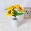 3 LED Nachtlicht Wiederaufladbar Sonnenblumenlichter Innenbeleuchtung Schlafzimmer Nachttisch Schreibtisch Dekoration Tischlampe Nachtlichter
