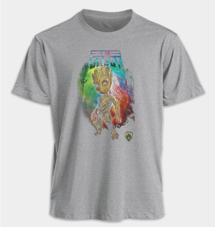 Men's and Women's T-shirts Groot Summer American Spring and Autumn Sports Fitness Niche Casual Oversized Short-sleeved