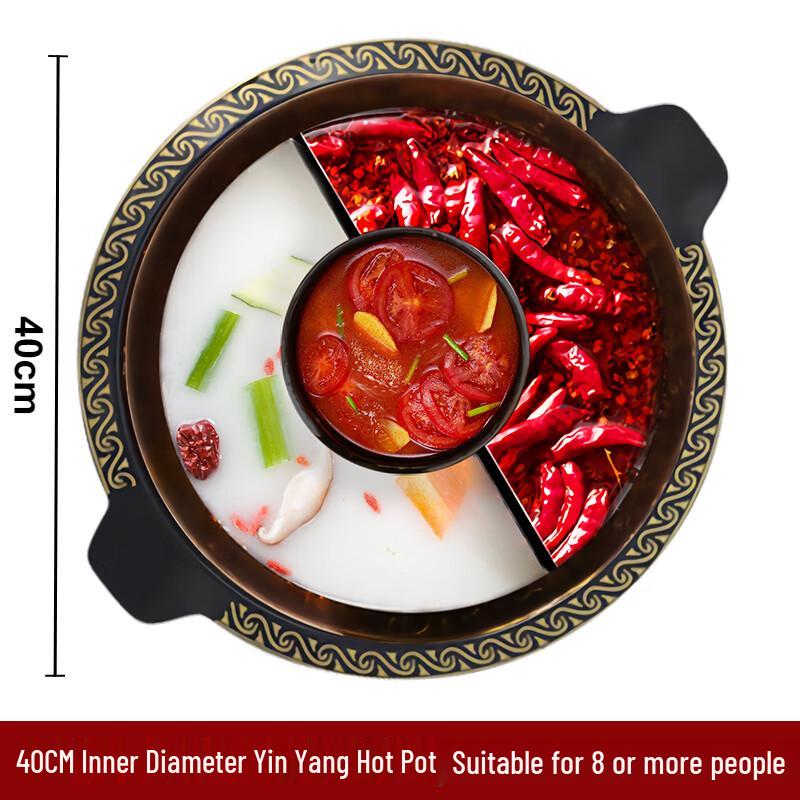 SuLe Kommerzieller 9-Fächer-Hot Pot