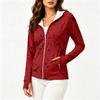 Women Lightweight Zip Up Hooded Jacket with Pockets Long Sleeve Sun Protection Printed Outerwear