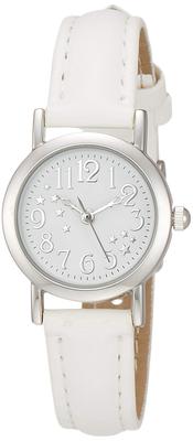 [Arias] Analog Amalfidia Waterproof Leather Strap Star White Dial WW19010A-91 Women's White