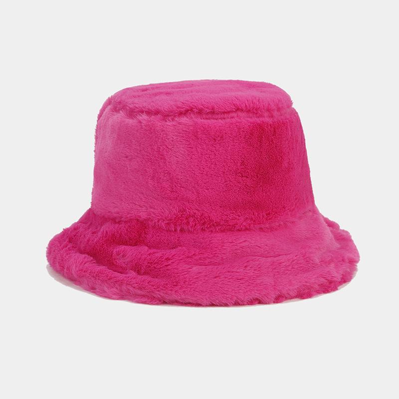 Faux Fur Winter Bucket Hat for Women Men Fluffy Warm Hat Women's Furry Fisherman Cap for Casual, Trips, Sports, Skiing