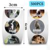 Animal Expression Sticker Roll - 500 Sheets: Perfect for Journals, Decorations, and Envelope Sealing