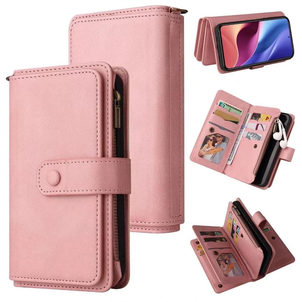Samsung A03S/A22 Multi-card Zipper Wallet Phone Case - Cross-border New Style, Skin-feel Protective Cover