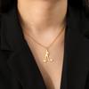 Cazador HeartBeat Dumbbell Pendant Necklaces for Women Exercise Sport Stainless Steel Jewelry Necklace Birthday Gift Wholesale