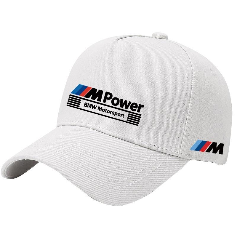 For BMW M X1 X3 For BMW Motorsport Emblem Print Outdoor Summer Sport Baseball Cap Spring Autumn Adjustable Casual Sunscreen Hat Car Stickers