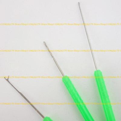 3Pcs Baits Boilie Drill Stringer Hook Needle Portable Fishing Splicing Needle Baits Drill Needle Baiting Rig Needle