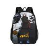 One Piece Monkey D. Luffy with Front Pocket Backpack Students Kids School Bags Bookbag Travel Large Capacity Backpack