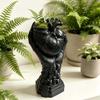 Gothic Style Resin Vase Heart-shaped Flower Pot Heart-shaped Vase  Halloween Gift