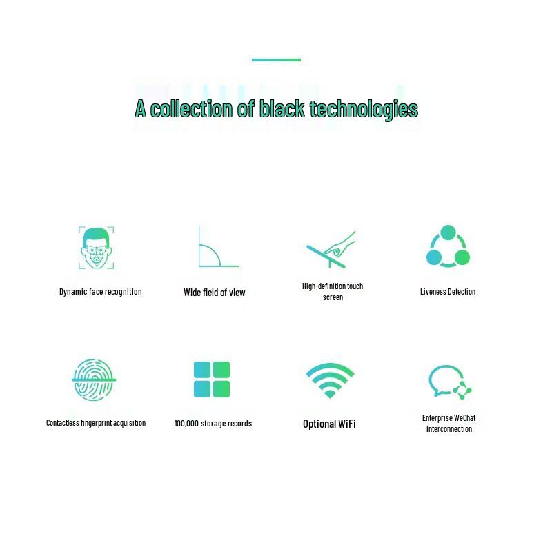 ZKTeco ZK-F6 Dynamic Facial Recognition & Fingerprint Time Attendance/Access Control Terminal