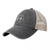 Four Stoic Virtues TEMPERANCE JUSTICE COURAGE WISDOM Compass Stoicism Cowboy Mesh Baseball Cap Custom Cap Hats For Unisex Womens