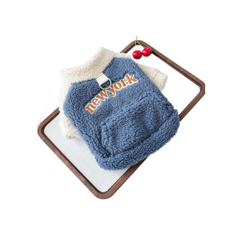 PETCIRCLE Pet Dog Cat Hoodie Small Dogs Cats Winter Warm Fleece Sweatshirt With Pocket