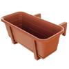 KADAX Balcony Box Flower Pot Planter Handles Saucer Balcony Railing