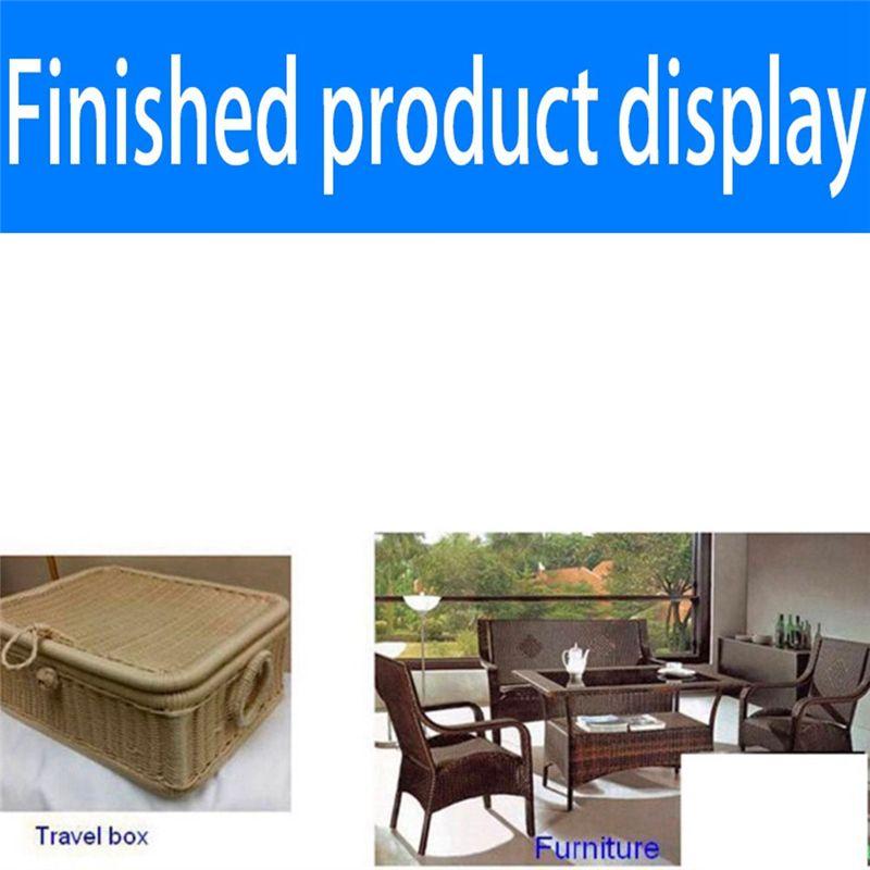 Good-Coffee Gradient Flat Synthetic Rattan Repair Material Rattan Wicker Repair Kit For Knit And Chair Table Furniture Repair