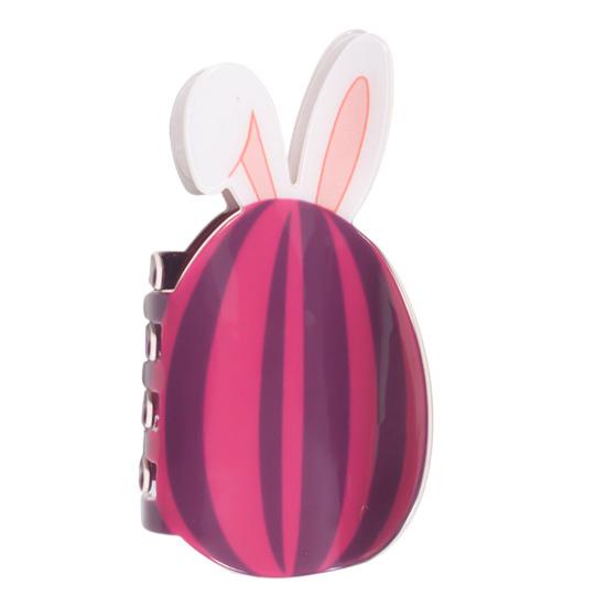 Yousheng Hair Claw Easter Bunny Design Back Head Hair Clip Anti-slip Teeth Strong Grip Shark Hair Clip Lightweight Versatile Hair Accessory