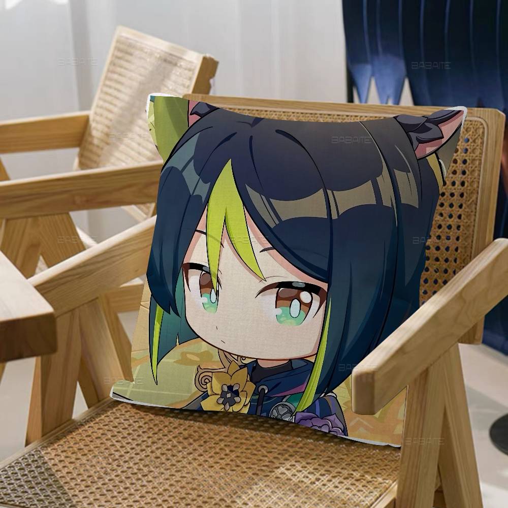Tighnari Genshin Impact Cushion Cover Pillowcase Upholstery Sofa Throw Pillow Home Decor Pillowcas