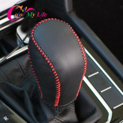 Colier de schimbător de viteze din piele Capac frână de mână pentru Volkswagen VW Golf 7 7.5 MK7 MK7.5 2013 - AT MT Car