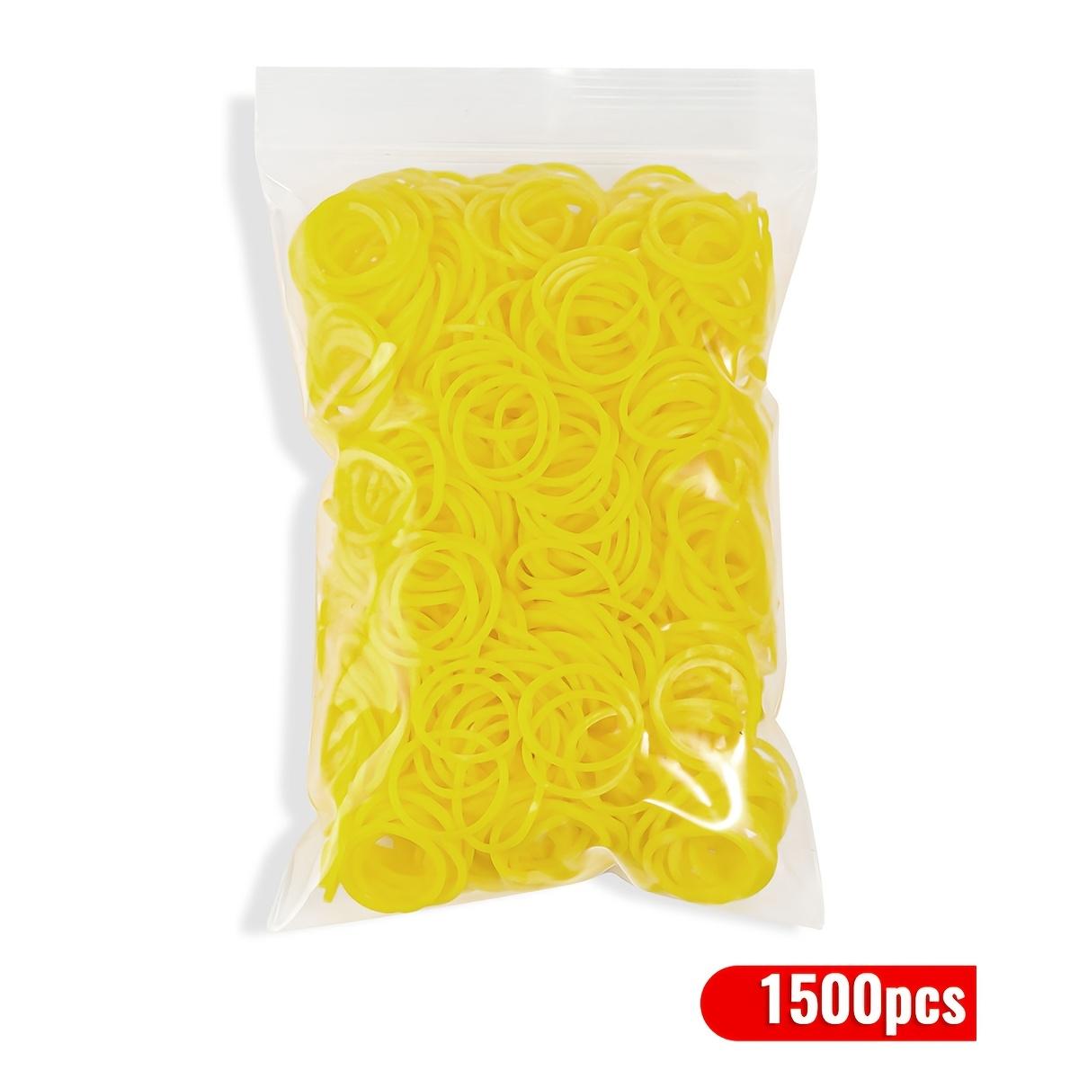 

1500pcs/bag - Colorful Rubber Bands DIY Bracelet Making for Handicrafts Necklaces Christmas Gifts Kids Bracelet Toys for Girls жовтий